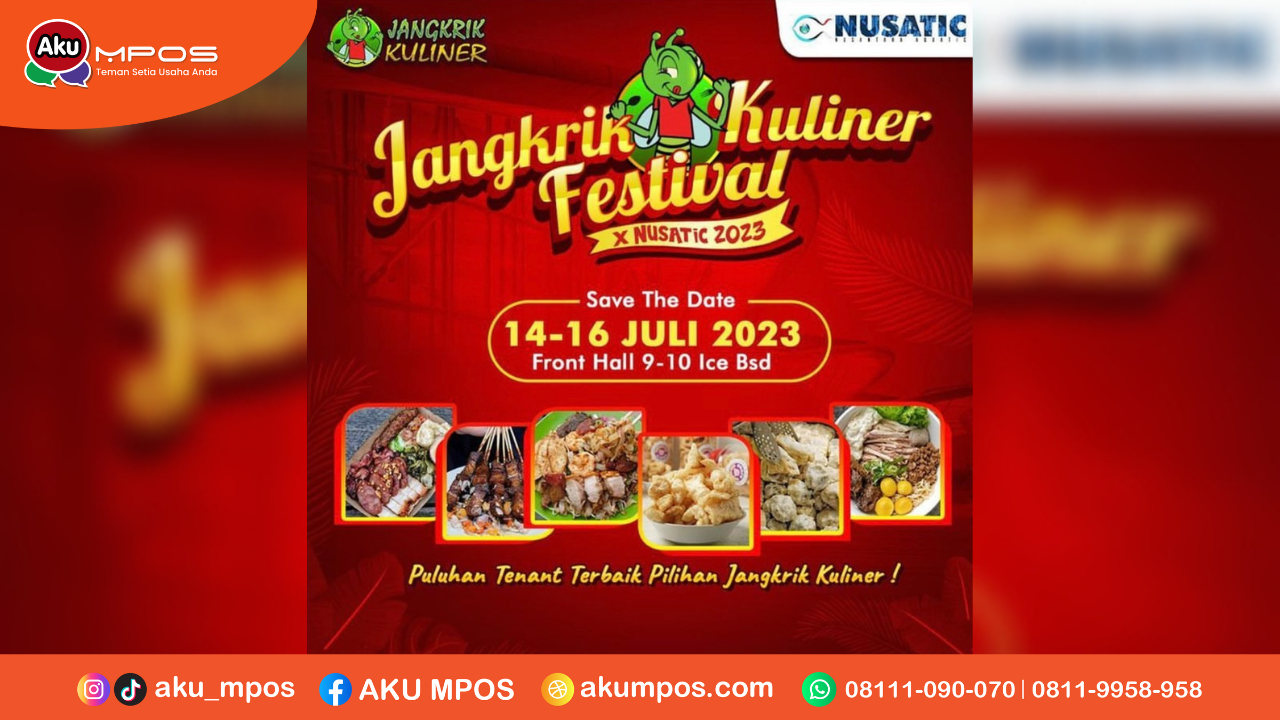 Jangkrik Kuliner Festival X Nusatic 2023 - ICE BSD. Sumber: Dokumen Pribadi