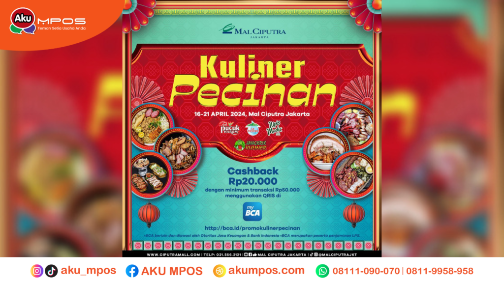 Kuliner Pecinan Jangkrik Kuliner - 16-21/04/2024 - Center Court Mal Ciputra Jakarta