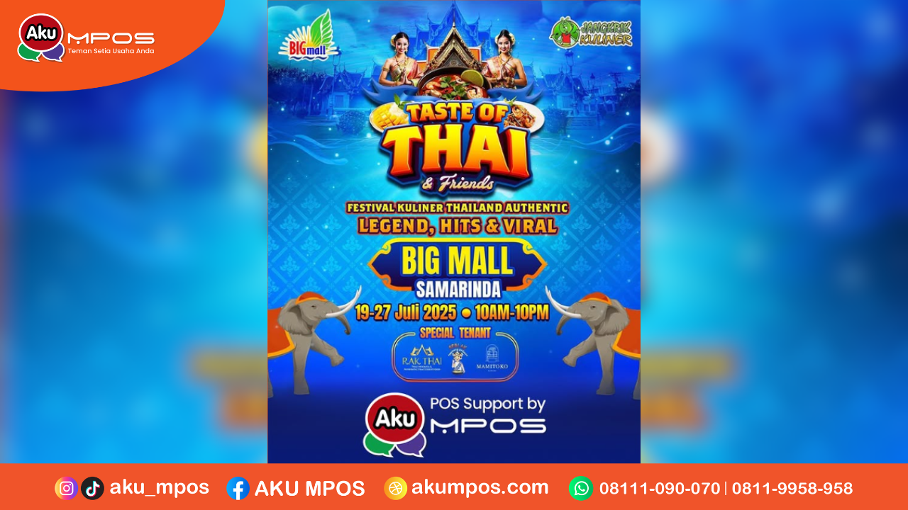 Festival Makanan Thailand Samarinda Big Mall. Sumber: dokumentasi pribadi