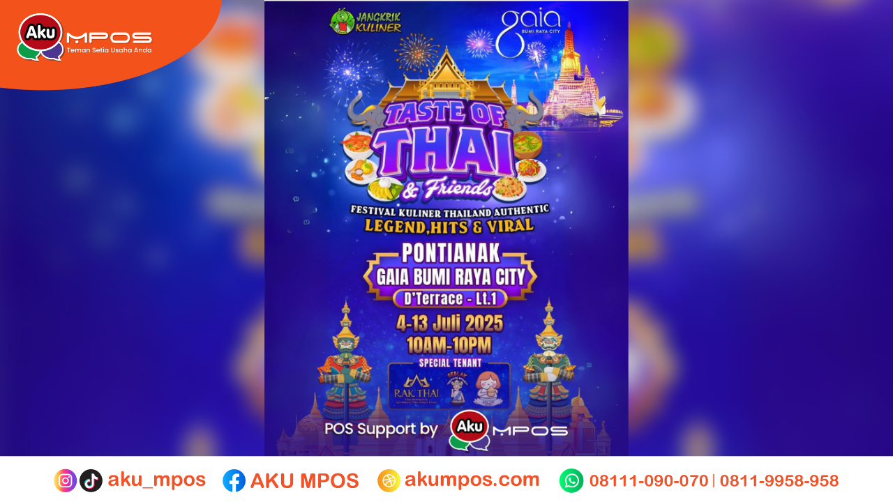 festival kuliner thailand pontianak gaia mall d'terrace. Sumber: Dokumentasi Pribadi